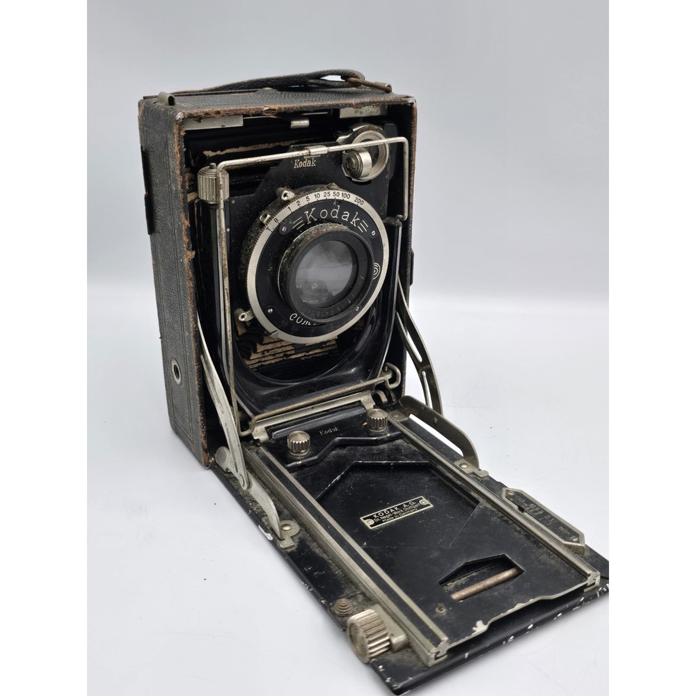 Eastman Kodak Nagel Recomar 33 9x12 Folding Camera w/ 135mm f4.5 Lens, For Parts